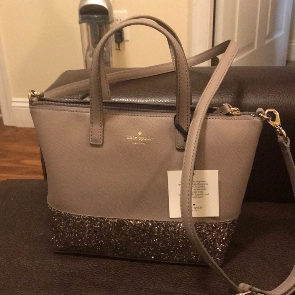 NWT Kate spade glitter purse